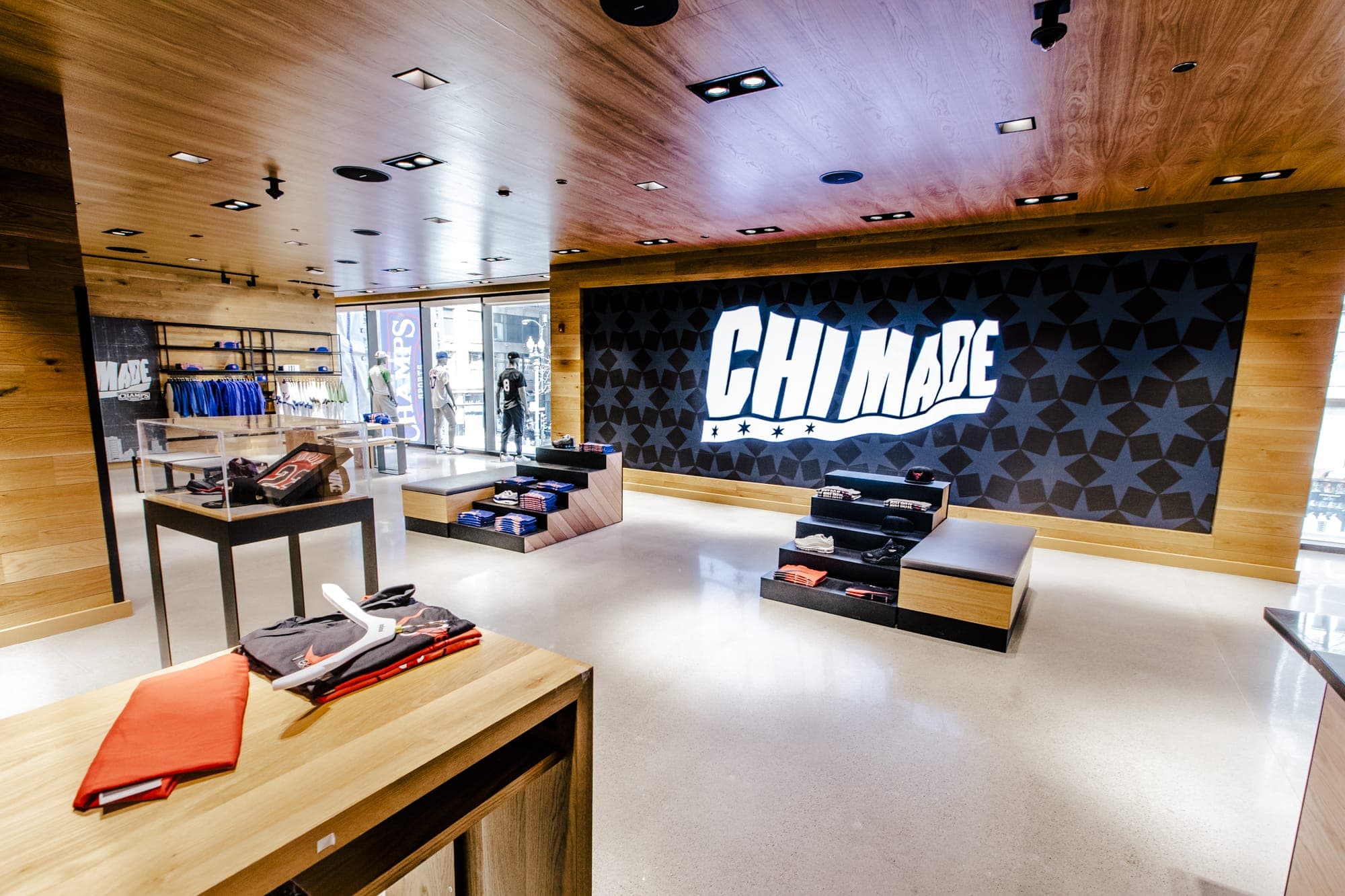 Professional indoor digital signage installation in a commercial retail environment